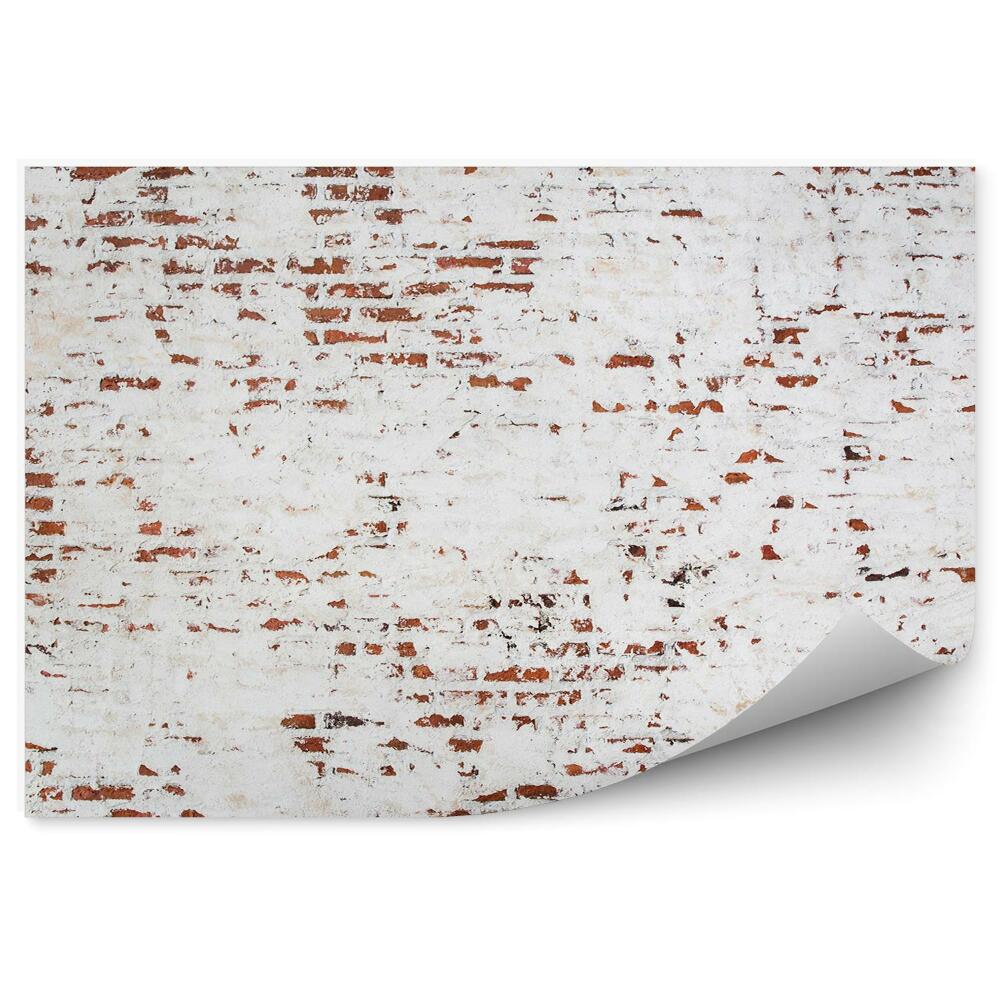 Fototapet vintage Zid De Cărămidă Cu Uzură De Tencuială