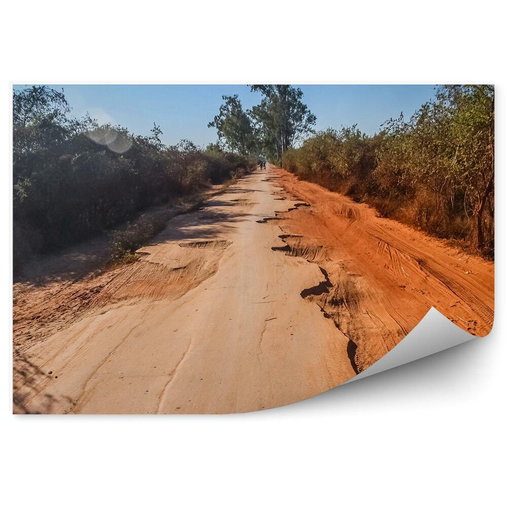 Fototapet Africa drum drum nisip verde natura