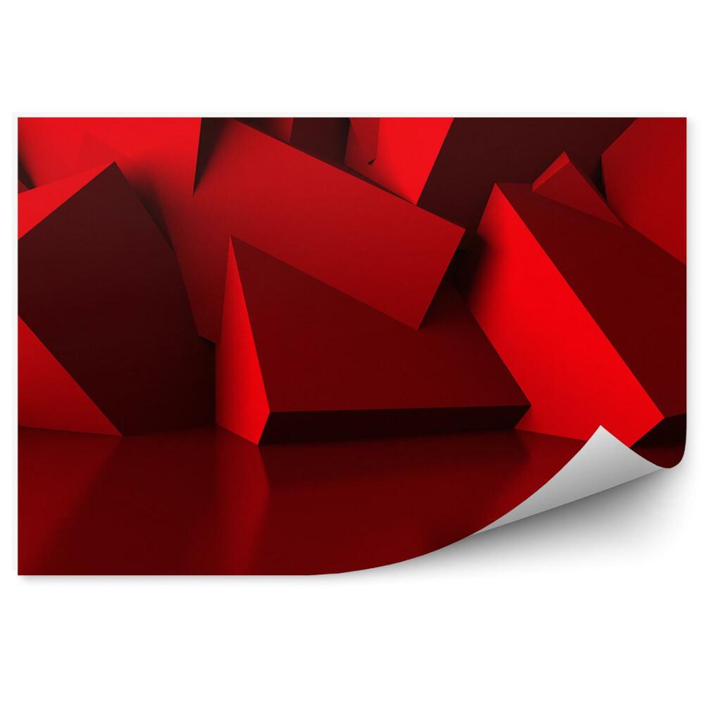 Fototapet vintage Model De Forme Roșii