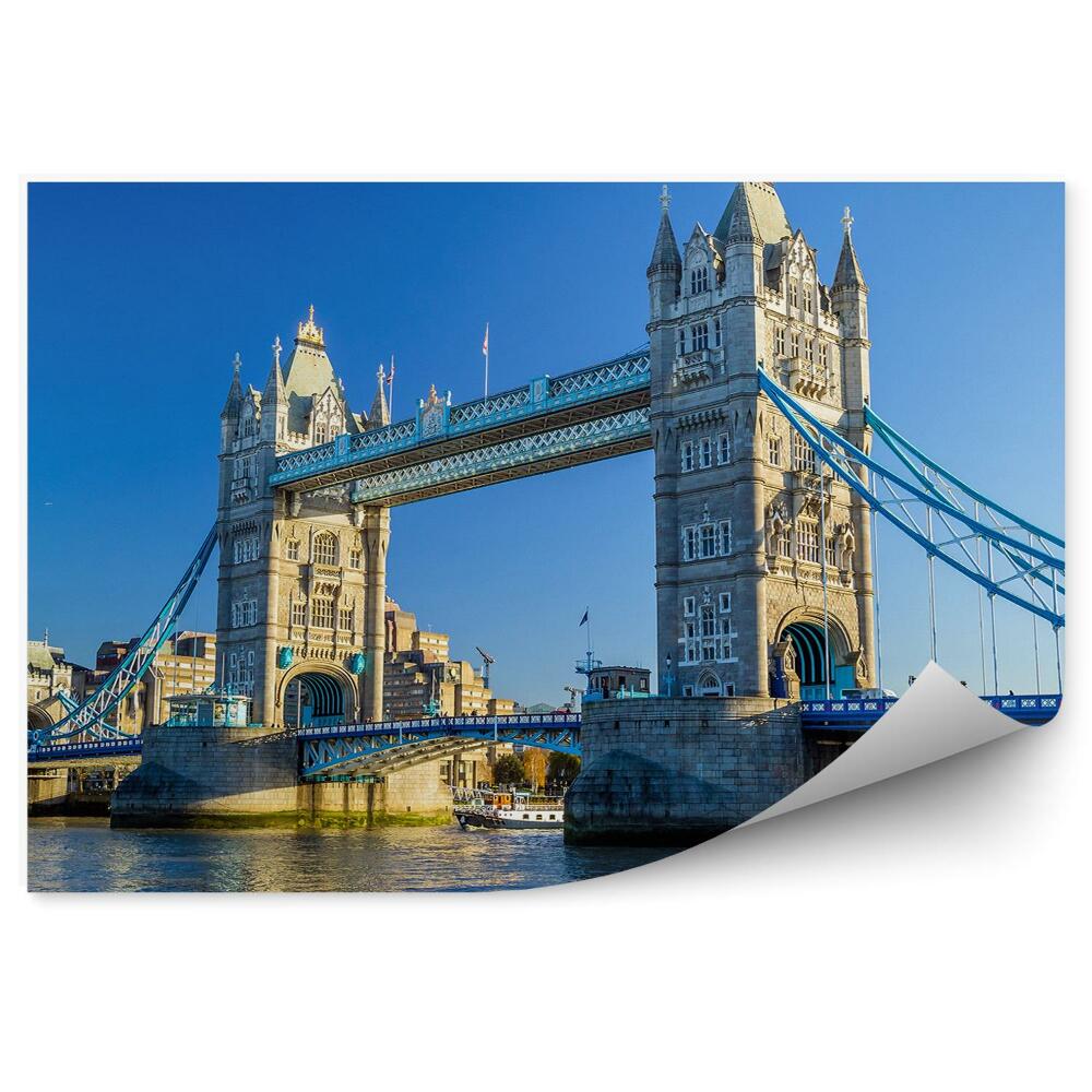 Fototapet Podul Tower Bridge din Londra la amurg