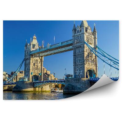 Fototapet Podul Tower Bridge din Londra la amurg