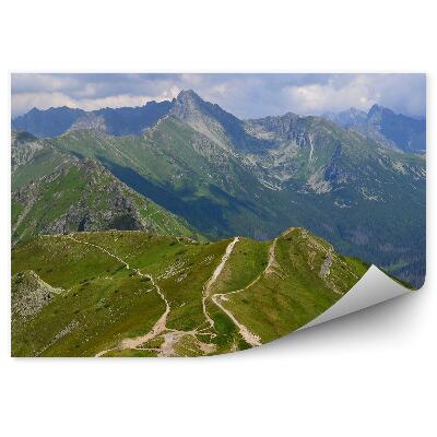 Fototapet pentru perete Munții Tatra, Oameni, Cer, Nori