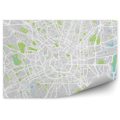 Fototapet Harta orașului Milano