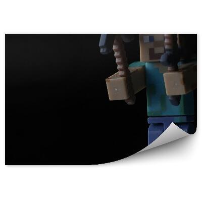 Fototapet vintage Un Bărbat Jucărie Cu O Sabie Și Un Joc De Târnăcop