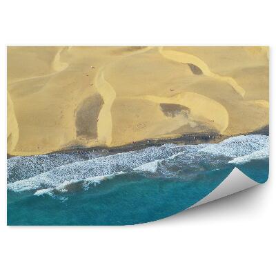 Fototapet perete Vedere Aeriană Valuri Oceanului Plajă Nisip Maspalomas