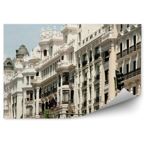 Fototapet vintage Madrid arhitectură clădiri oraș