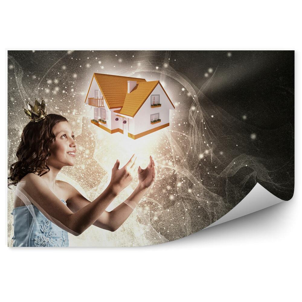 Fototapet perete Mica casă a prințeselor vrăjește magie