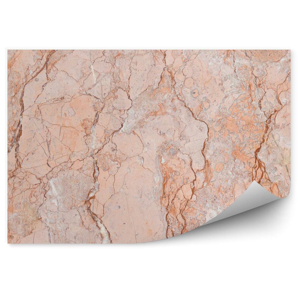 Fototapet perete Marmură Roz Crăpată