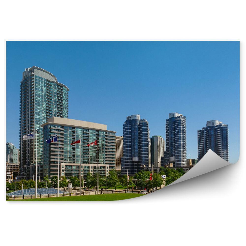 Fototapet perete Parcul Olimpic De Iarbă Pe Orizontul Orașului Toronto