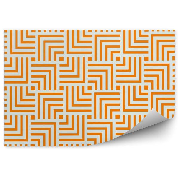 Fototapet perete Model geometric portocaliu