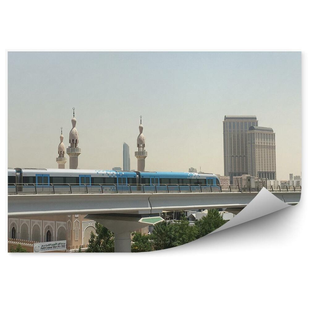 Fototapet Traficul de transport feroviar din Dubai