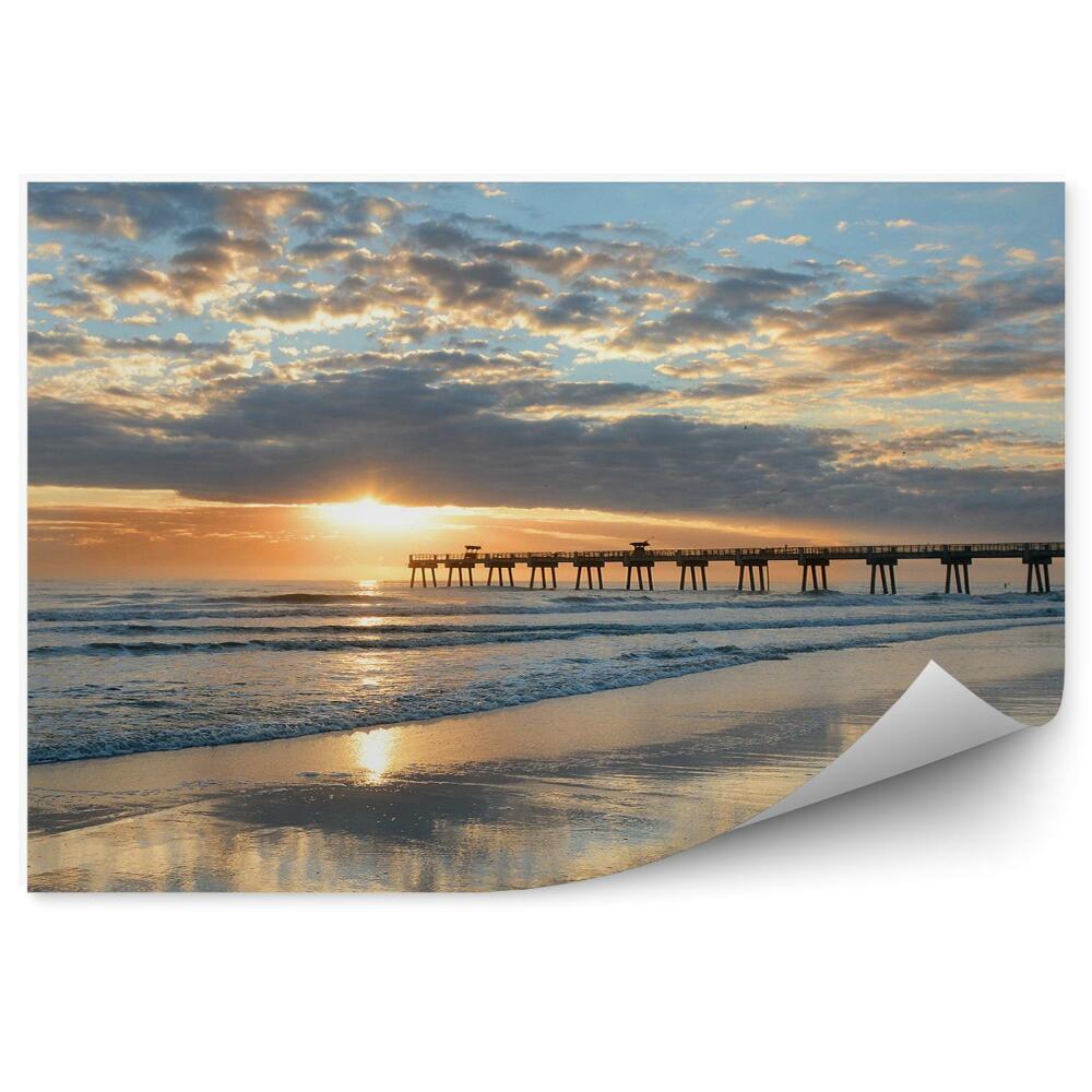 Decor fototapet Debarcader Iluminat De Plajă