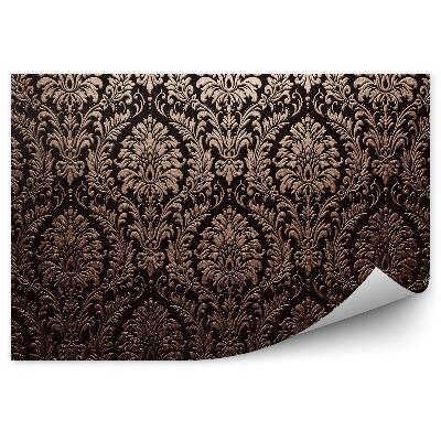 Fototapet Ornament Auriu Decorativ Fundal Întunecat Fără Sudură