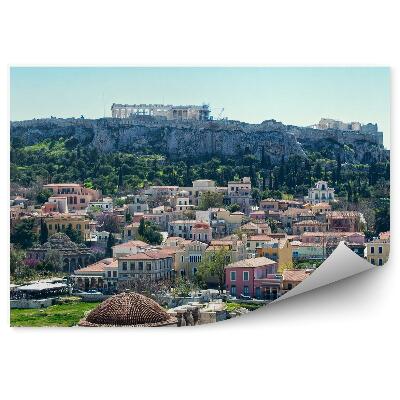 Fototapet Panorama Orașului Atena Grecia Clădiri Ruine Acropolei