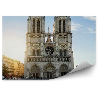 Fototapet vintage Notre Dame turism Paris