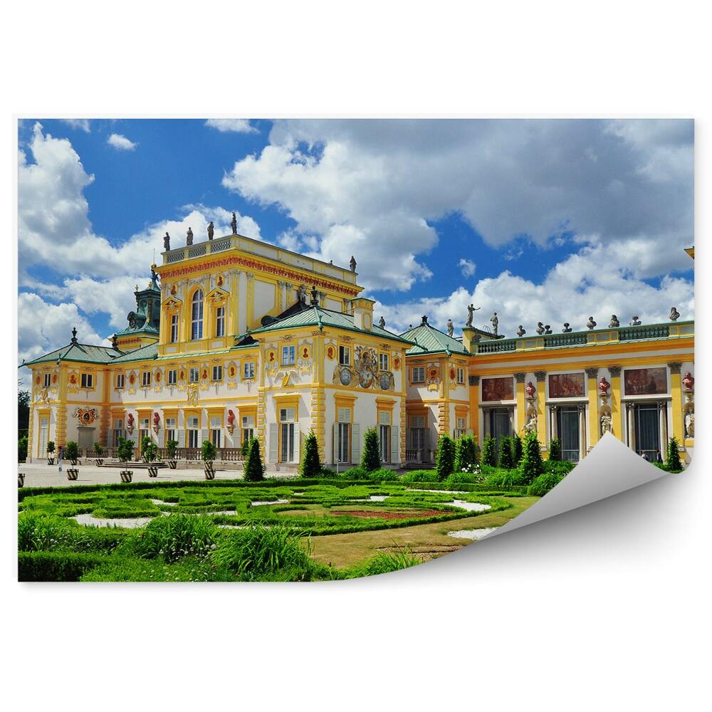 Fototapet pentru perete Clădire Istorică Wilanów Natura Nori Cer