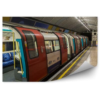 Decor fototapet Stația de metrou din Londra călătorie cu trenul de metrou