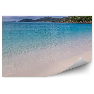 Fototapet Barca spre plaja insulei de turisti