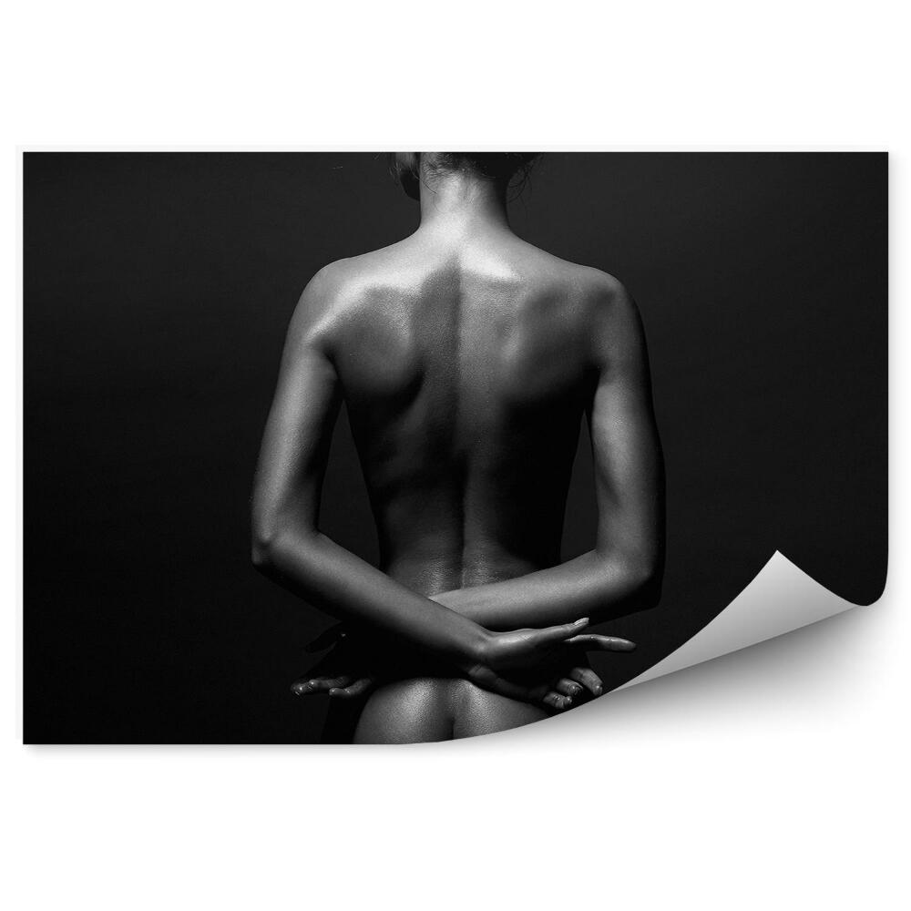 Fototapet pentru perete Slim femeie corp gol lucios