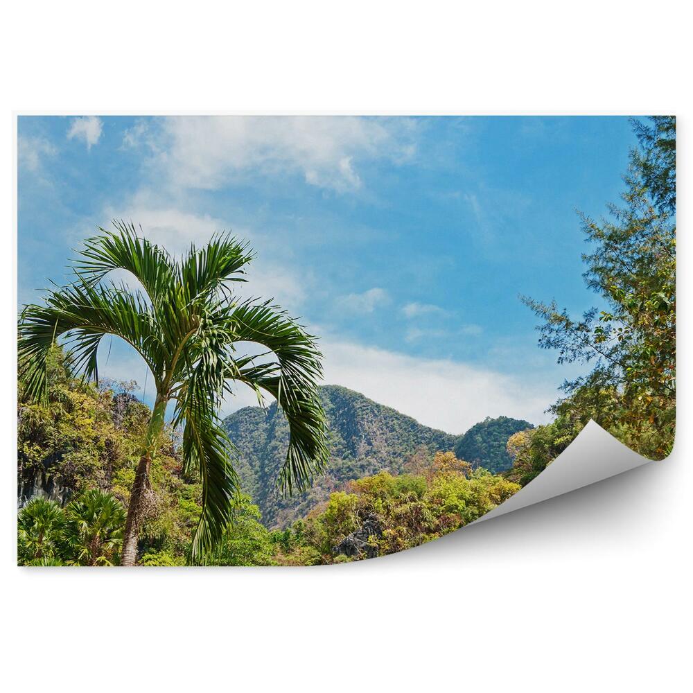 Fototapet vintage Peisaj tropical din Thailanda