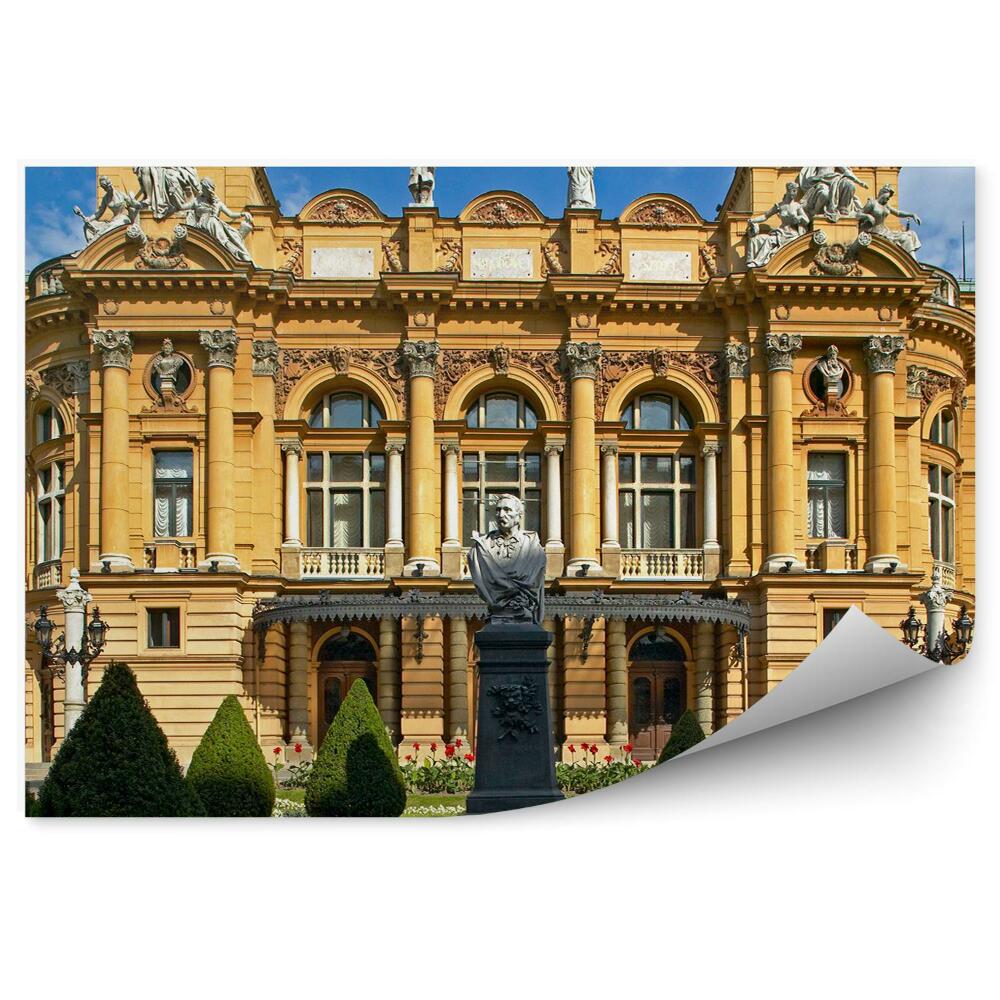Fototapet Teatrul Słowackiego Cracovia Plantează Nori Din Cer