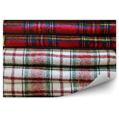 Fototapet perete Esarfe Din Stofa Tartan In Carouri Textura