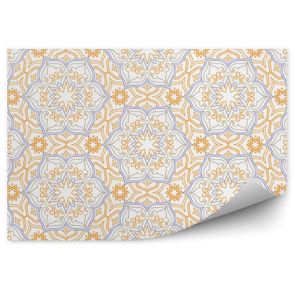 Fototapet Abstracție Cu Model Floral Colorat Fundal Fără Sudură