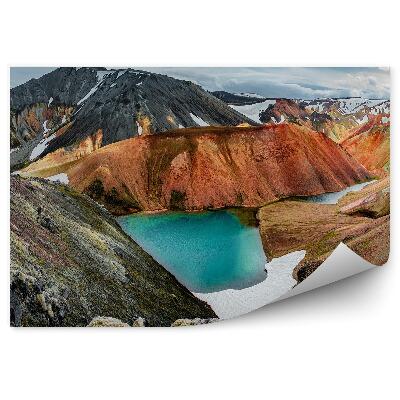 Fototapet vintage Cărările de munte călătoresc apa din natură