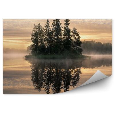 Decor fototapet Peisaj Cu Ceață Insulă Apusului