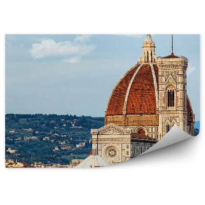 Fototapet pentru perete Catedrala Santa Maria Del Fiore Clădiri Florența Cer Munții