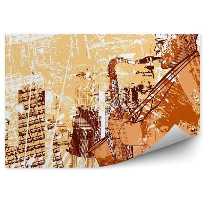 Fototapet pentru perete Saxofonist 