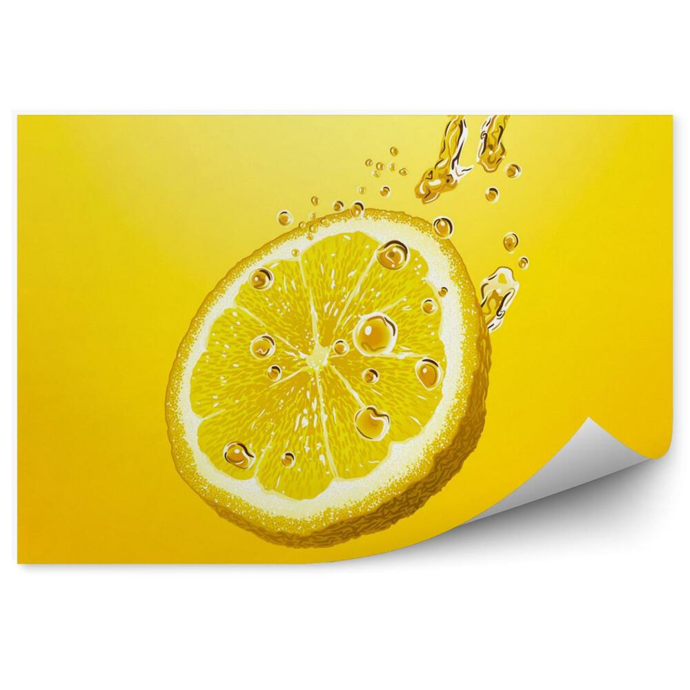 Fototapet Feliie de lămâie cu bule