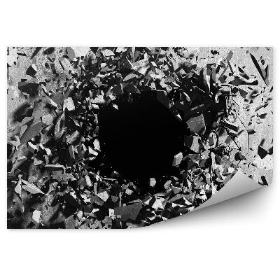 Fototapet Explozie De Fragmente De Beton