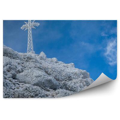 Fototapet pentru perete Roci De Zăpadă De Brumă Se Încrucișează