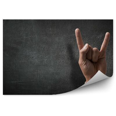 Fototapet perete Gestul Mâinii Rock Costum Fundal Întunecat