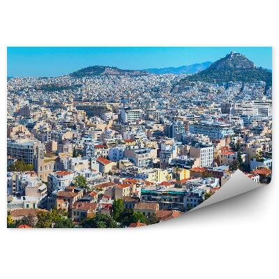 Fototapet Panorama Orașului Atena Grecia Vedere Aeriană