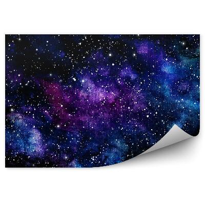 Fototapet pentru perete Nebuloase Albastre Violet Stele Imagine Cer