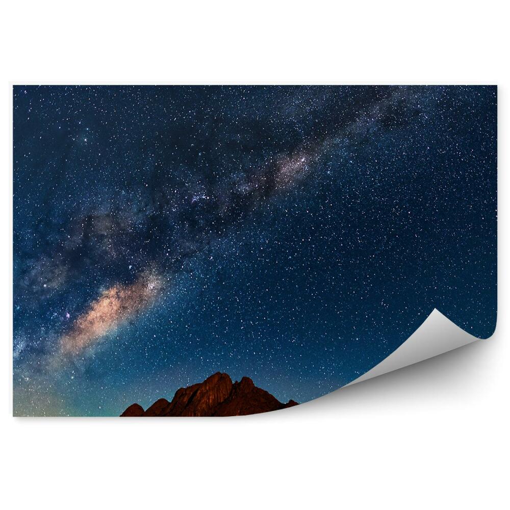 Fototapet Namibia Calea Lactee Deșert Munți Cer Stele Galaxie