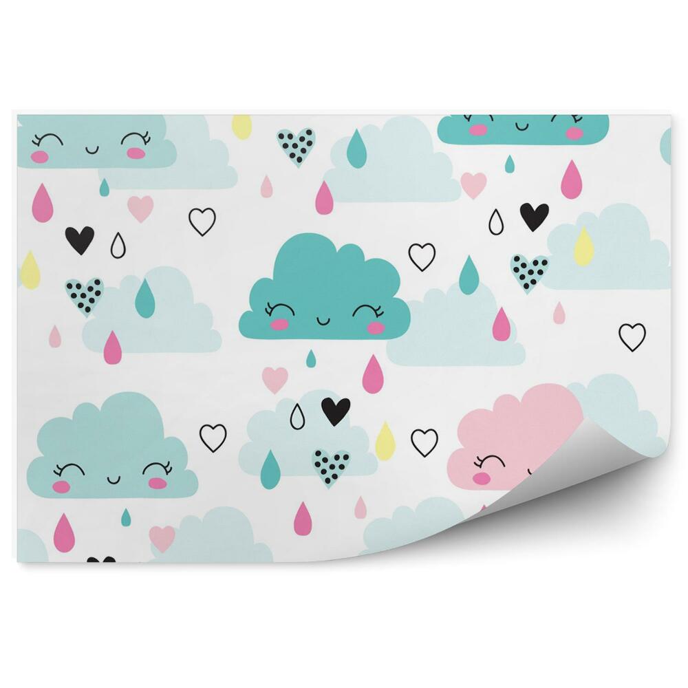 Fototapet vintage Nori colorați zâmbitori