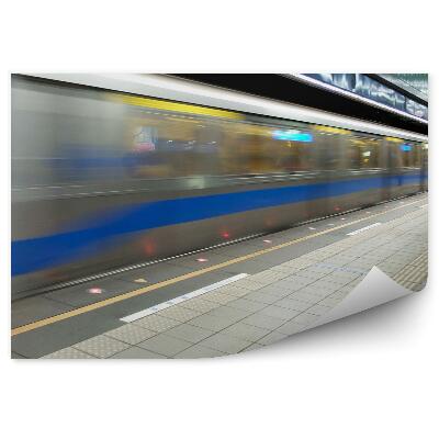 Fototapet pentru perete Muncitor tunel de trafic de metrou