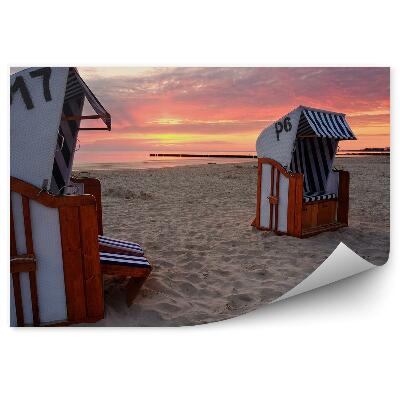 Fototapet pentru perete Plaja La Marea Baltică, Nori Delicati