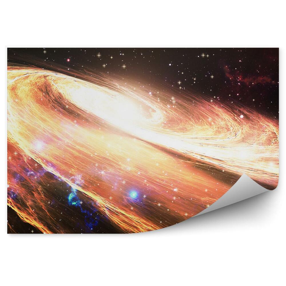 Decor fototapet Stele Frumoase Din Galaxie Spirală În Spațiul Cosmic