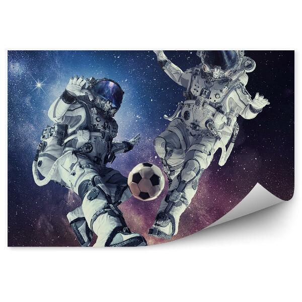 Fototapet pentru perete Astronauții Fotbal Stele Cer Spațiul Cosmic
