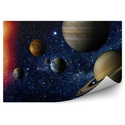 Fototapet Diagrama Sistemului Solar Orbita Planetelor Stelelor Solare