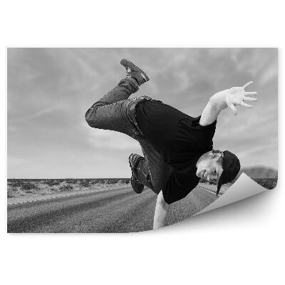 Fototapet perete Dansator breakdance breakdance drum cer iarbă