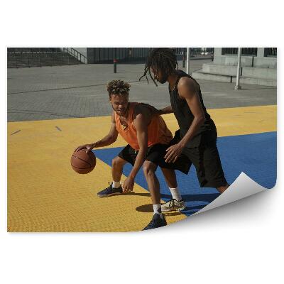 Fototapet perete Jucători de baschet teren de baschet