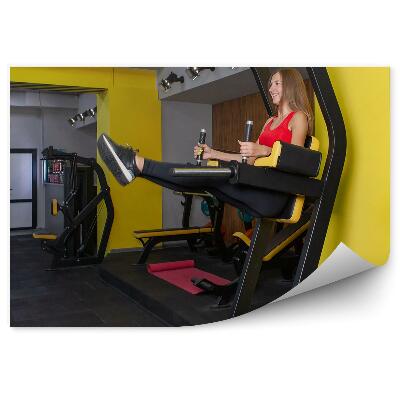 Fototapet pentru perete Femeie echipament sportiv în sala de sport