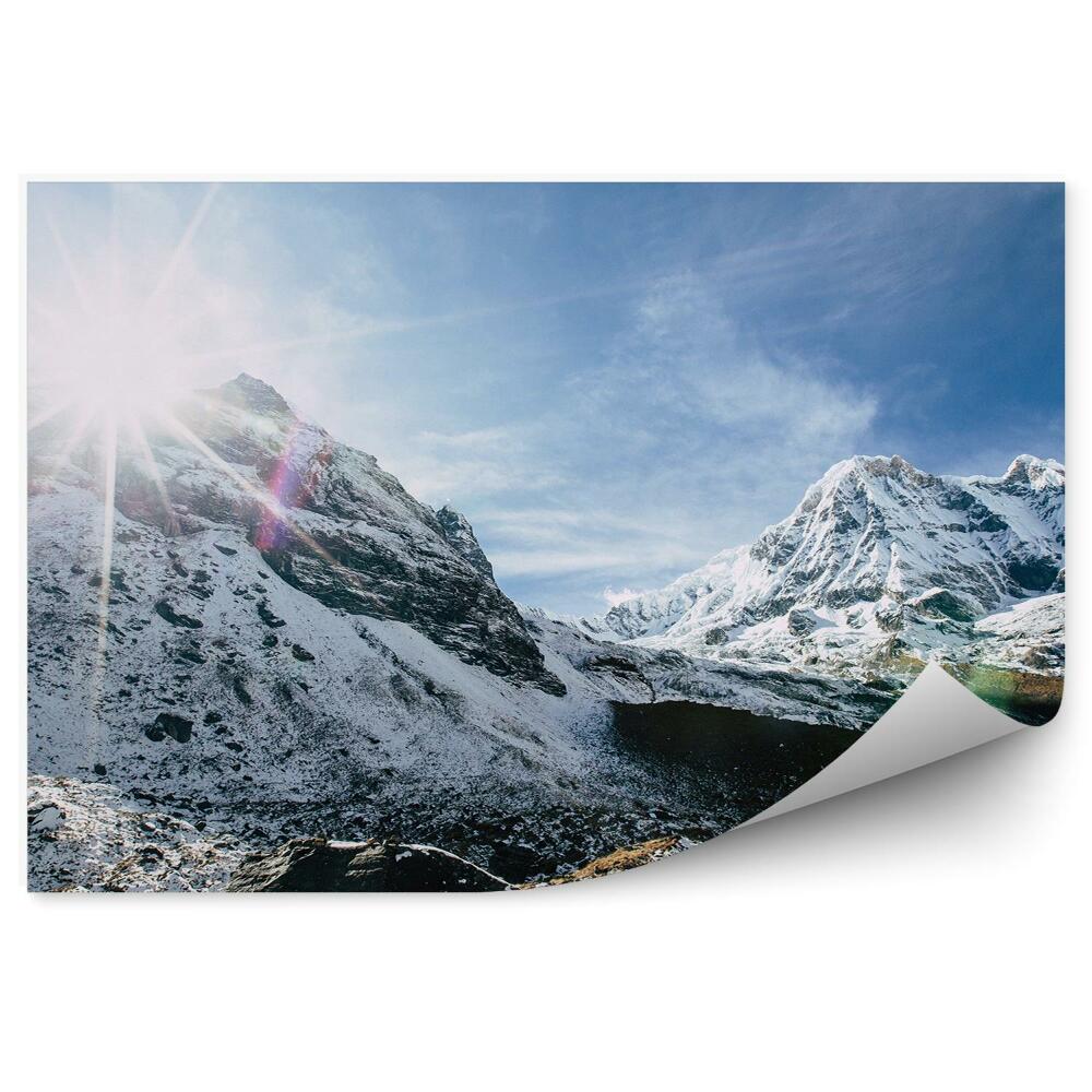 Fototapet pentru perete Soarele Strălucește Peste Vârfurile Himalaya