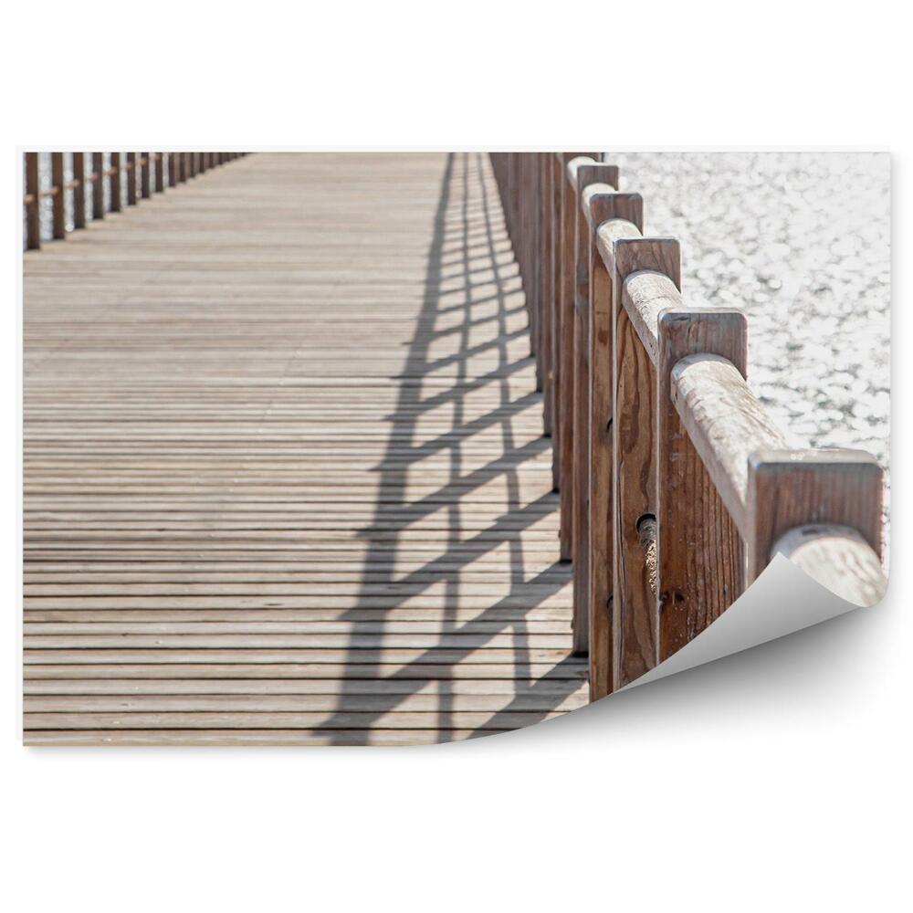 Fototapet perete Dig De Lemn, Mare, Strălucire De Soare, Apă