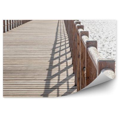 Fototapet perete Dig De Lemn, Mare, Strălucire De Soare, Apă